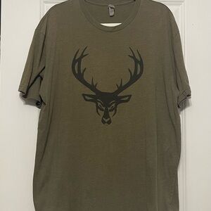 Olive Green Graphic T-Shirt